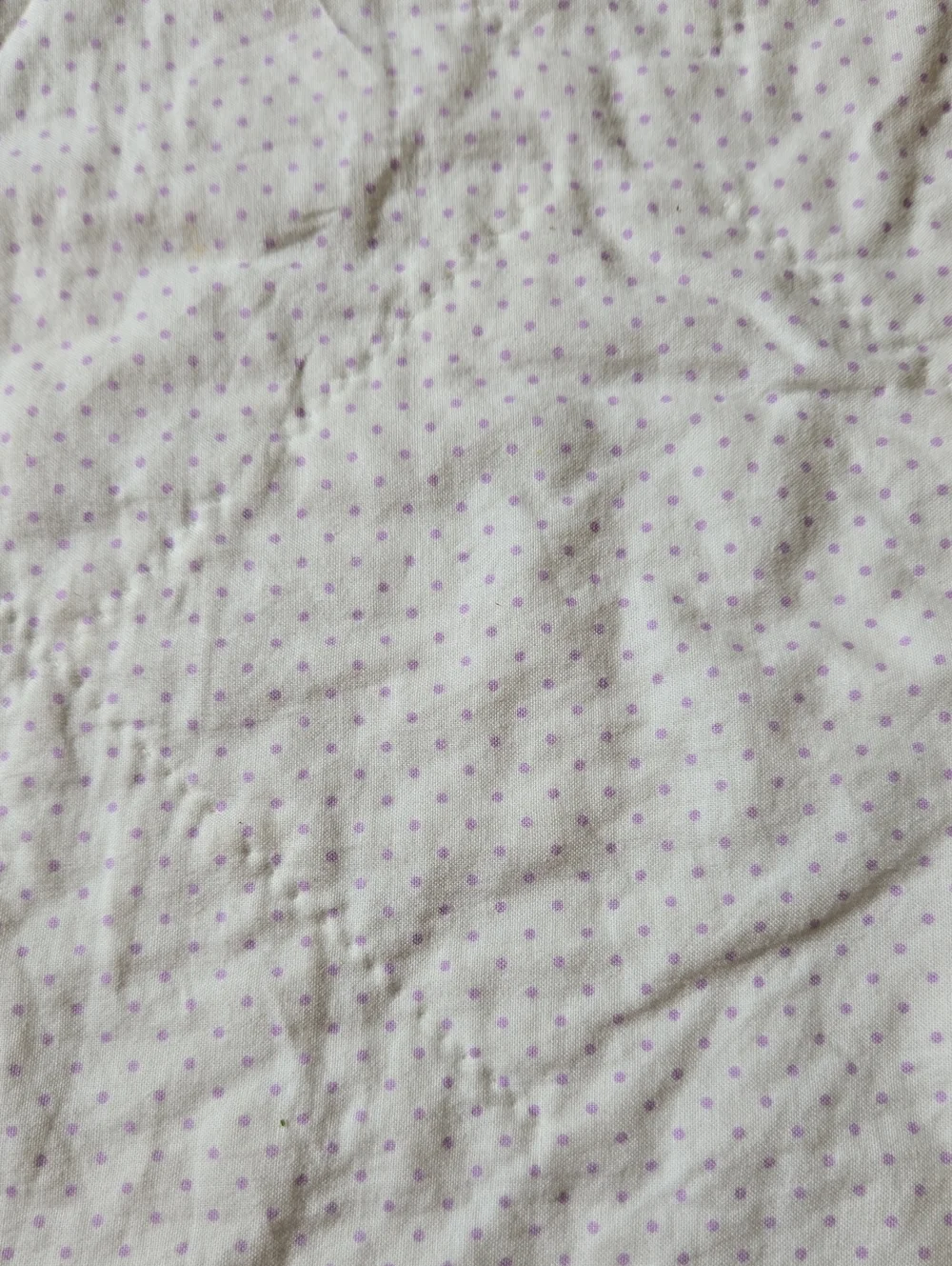 Handmade Patchwork Quilt - Pastel Floral & Lavender 37.5